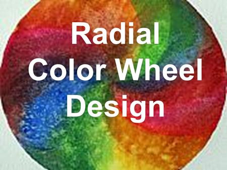 Radial Color Wheel Design. We see white because all color is reflected from the object.