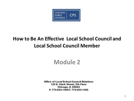 Office of Local School Council Relations