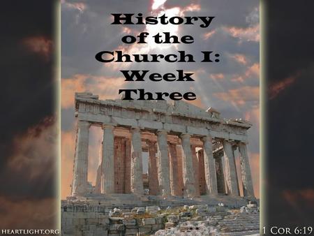 History of the Church I: Week Three. What did early Christians believe?  Orthodox: of, pertaining to, or conforming to the approved form of doctrine.