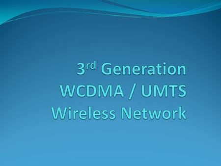 WHAT IS W-CDMA Wideband code division multiple access (W– CDMA) is a CDMA channel that is four times wider than the current channels that are typically.