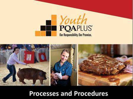 Processes and Procedures. Topics Youth PQA Plus ® –Changes Trainer, Advisor and Youth Requirements Training Materials www.pork.org.