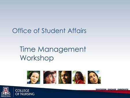 Office of Student Affairs Time Management Workshop.