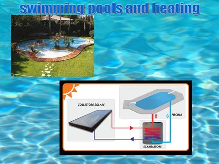 Pool system components - solar collectors - Temperature probes relief pool - Solar pump system - Pump filtration system - Relief valve - air temperature.
