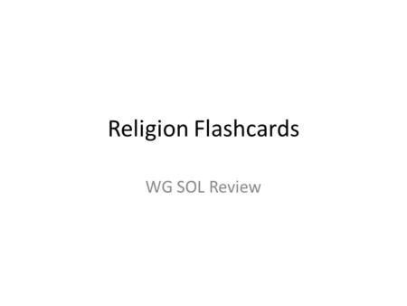 Religion Flashcards WG SOL Review. What is a hajj?