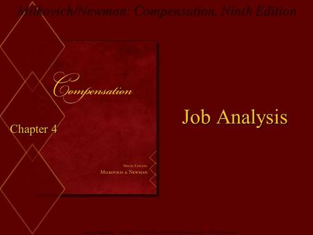 Job Analysis Chapter 4.