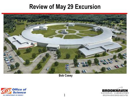1 BROOKHAVEN SCIENCE ASSOCIATES Review of May 29 Excursion Bob Casey.