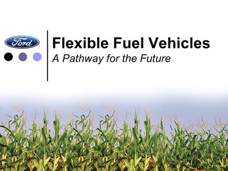 Flexible Fuel Vehicles A Pathway for the Future. Overview ● A Pathway for Today and Tomorrow: E85 ● The Auto Industry’s Commitment ● Infrastructure –