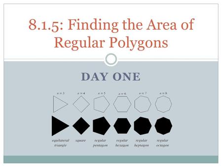 8.1.5: Finding the Area of Regular Polygons