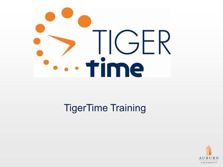TigerTime Training.