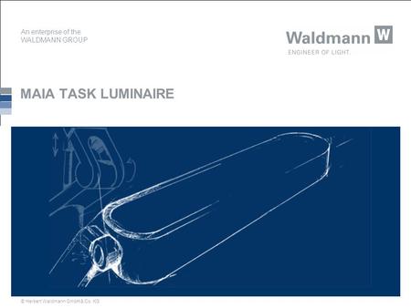 An enterprise of the WALDMANN GROUP © Herbert Waldmann GmbH & Co. KG MAIA TASK LUMINAIRE.