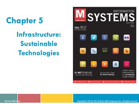 CHAPTER OVERVIEW SECTION 5.1 – MIS INFRASTRUCTURE