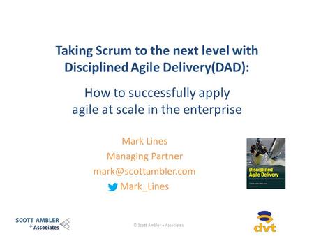 How to successfully apply agile at scale in the enterprise