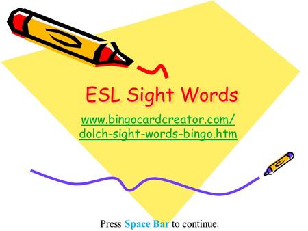 powerpoint presentation basic sight words