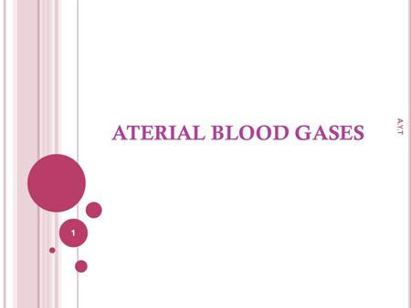ATERIAL BLOOD GASES A.Y.T.