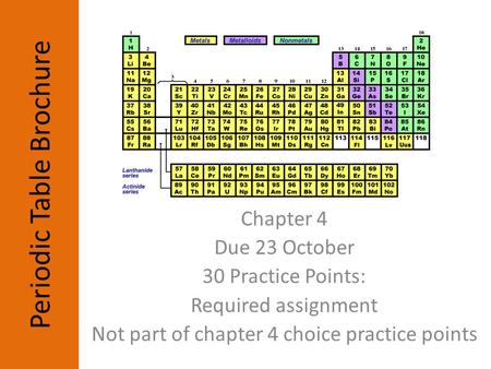 Periodic Table Brochure