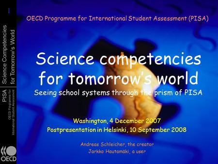 OECD Programme for International Student Assessment (PISA)