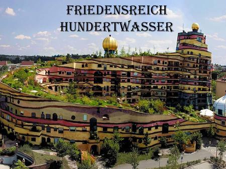 Friedensreich Hundertwasser. Timeline He was born in Vienna on December 15 th 1928. In 1929 his father died. When he was 6 he began drawing. In 1943 he.