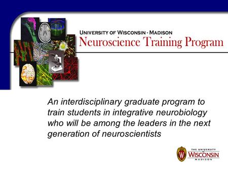 An interdisciplinary graduate program to train students in integrative neurobiology who will be among the leaders in the next generation of neuroscientists.