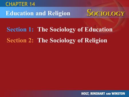 Education and Religion