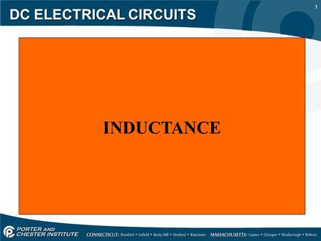 1 DC ELECTRICAL CIRCUITS INDUCTANCE. 2 DC ELECTRICAL CIRCUITS When current travels down a conductor it creates a magnetic field around the conductor,