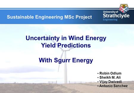 Uncertainty in Wind Energy