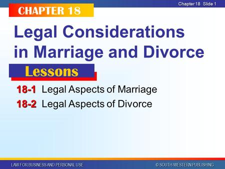 Legal Considerations in Marriage and Divorce