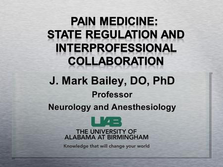 Neurology and Anesthesiology