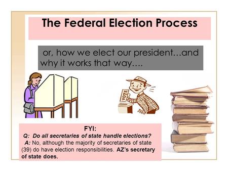 The Federal Election Process