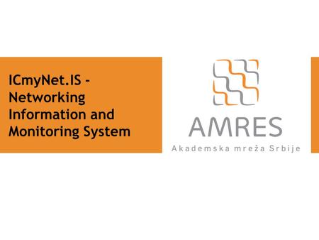 ICmyNet.IS - Networking Information and Monitoring System.