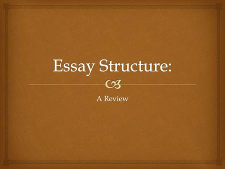 A Review.  Introduction Paragraph   An opening sentence that introduces the topic of your opinion piece  3 sentences (minimum), which describes the.