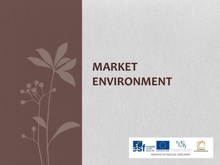 MARKET ENVIRONMENT. Managers´ important task is to know the market environment If the managers want to plan well, they must know the environment where.