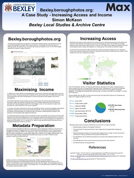 Www.postersession.com In 1993 Simon Fowler defined income generation by archives as ‘those activities organised by archival staff with the aim of raising.