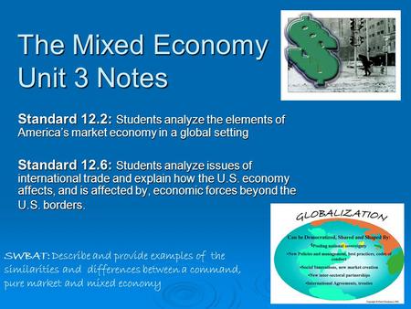 The Mixed Economy Unit 3 Notes