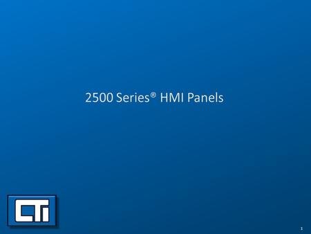 2500 Series® HMI Panels.