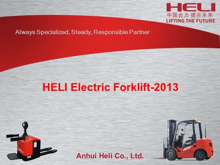 HELI Electric Forklift-2013