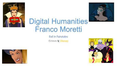 Digital Humanities Franco Moretti. “Abstract Models for literary History…” (8). In correspondence with the Digital Humanities effort, Franco Moretti in.