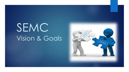 SEMC Vision & Goals VISION GOALS. STRENGTHS OUR REPUTATIONCURRENT PROCESSESCENTRALIZED COMMUNICATIONFLEX PAYMENT TERMSWORKING WITH BUSINESSESMORE SELF-HELP.