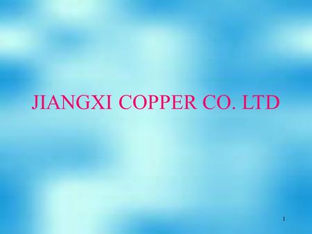 1 JIANGXI COPPER CO. LTD. 2 During the period of copper price downward-going, Jiangxi Copper was tempered and grown up. LME Copper Price Trend since 1997.