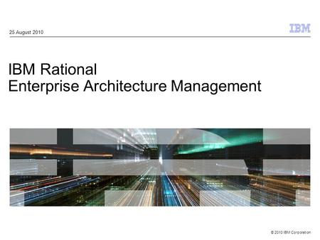 IBM Rational Enterprise Architecture Management