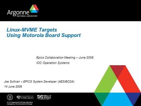 Linux-MVME Targets Using Motorola Board Support