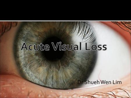  70yo woman presents with sudden onset loss of vision in her right eye half hour ago  No improvement since  No previous ophthalmic history  What are.