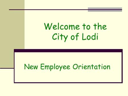 Welcome to the City of Lodi