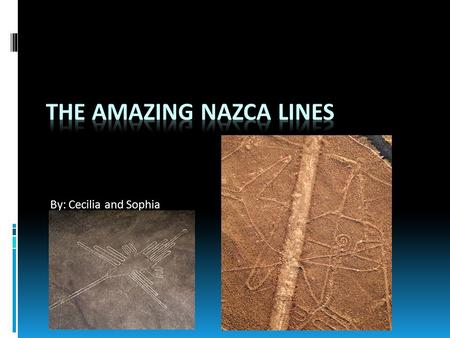 By: Cecilia and Sophia. WHERE?  The Nazca Lines are located in Nazca, Peru. That’s why they’re called the “Nazca” Lines.