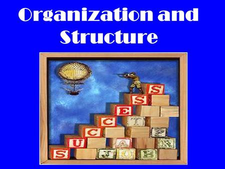 Organization and Structure. Structure is the arrangement of details in a work of literature. (How the supporting information is organized)