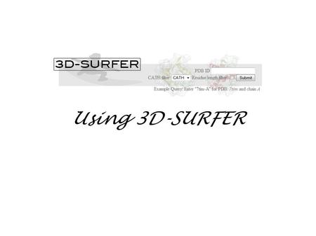 Using 3D-SURFER. Before you start 3D-Surfer can be accessed at   For visualization.