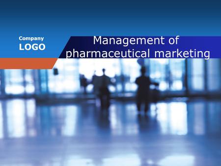 Company LOGO Management of pharmaceutical marketing.