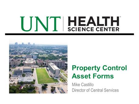 Property Control Asset Forms