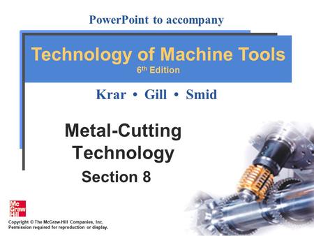 Metal-Cutting Technology