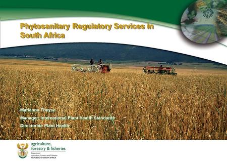 Phytosanitary Regulatory Services in South Africa