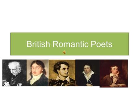 British Romantic Poets